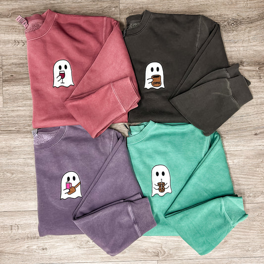 Iced Coffee Ghost Crew - 5 color options